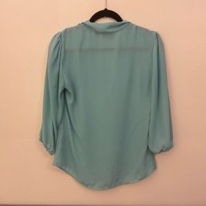 Teal blouse